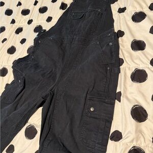 Duluth Women's Black  Flex Firehose Overalls Large 33